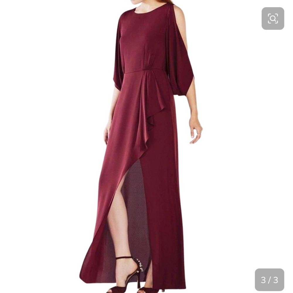 BCBGMAXAZRIA - Cornelia Embroidered Sequin Gown - Picture 3 of 8